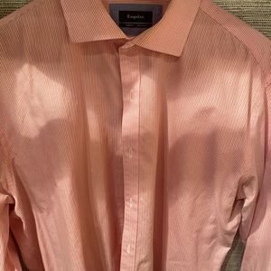 Esquire pink stripe dress shirt